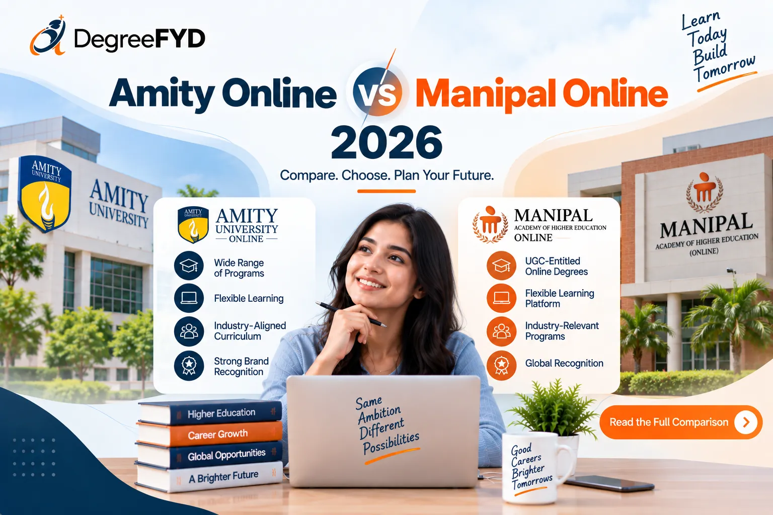Amity Online vs Manipal Online