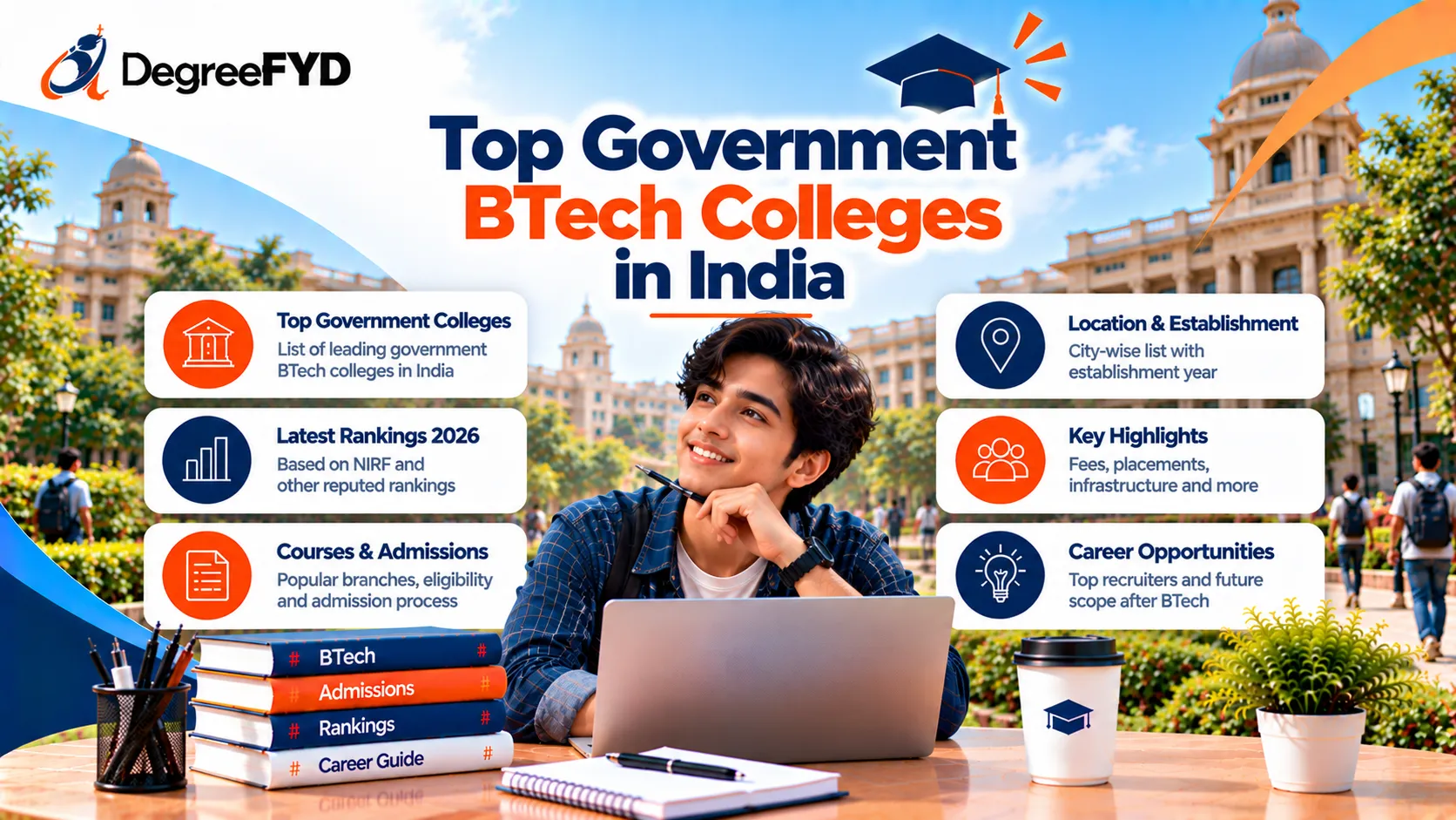 Top Government BTech Colleges in India