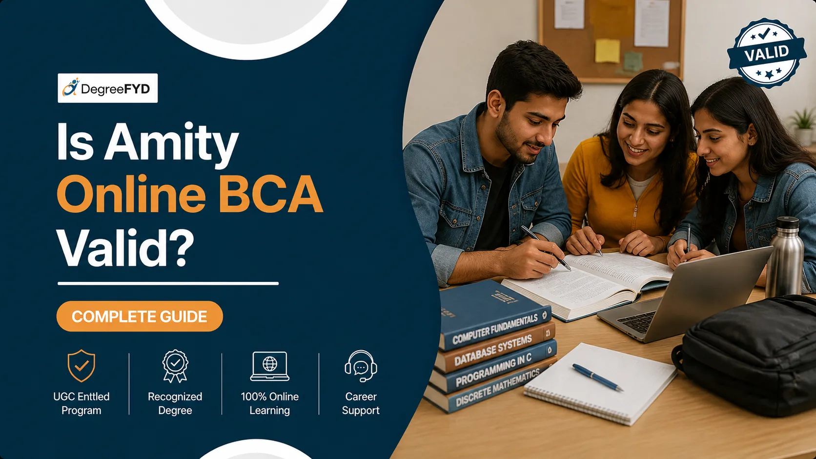 Is Amity Online BCA Valid?