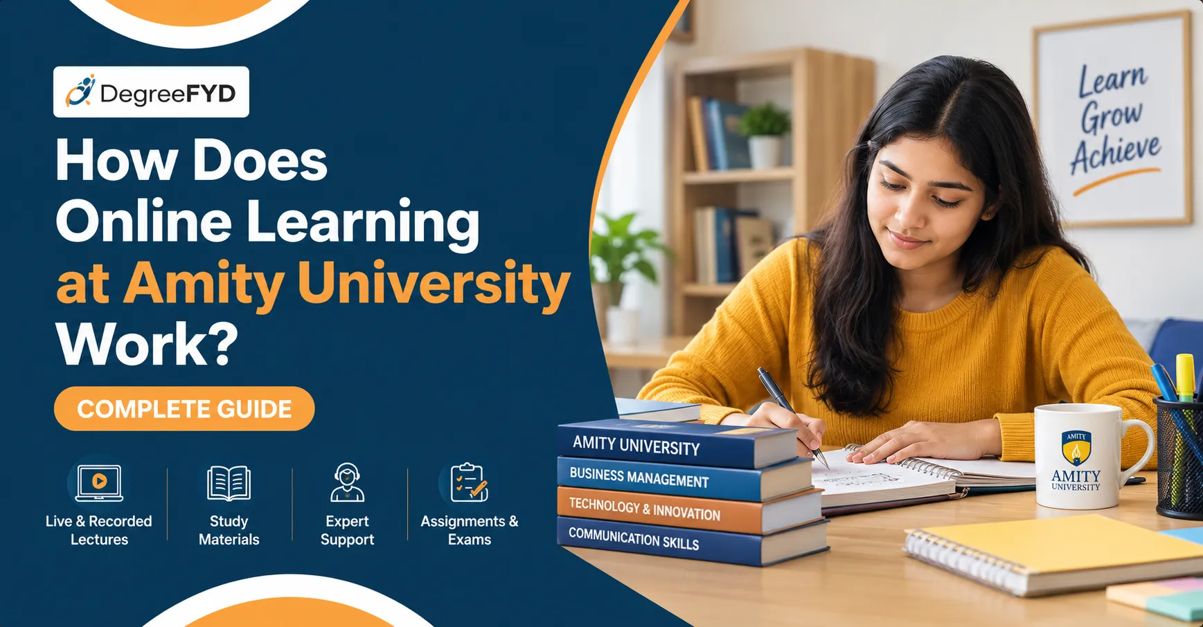 How Does Online Learning at Amity University Work?