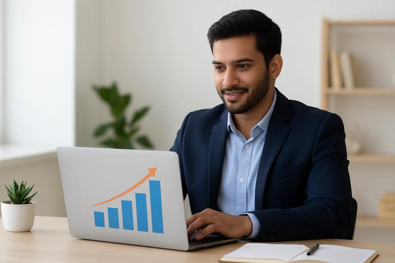 Young professional showcasing career growth after Manipal University Online degree.