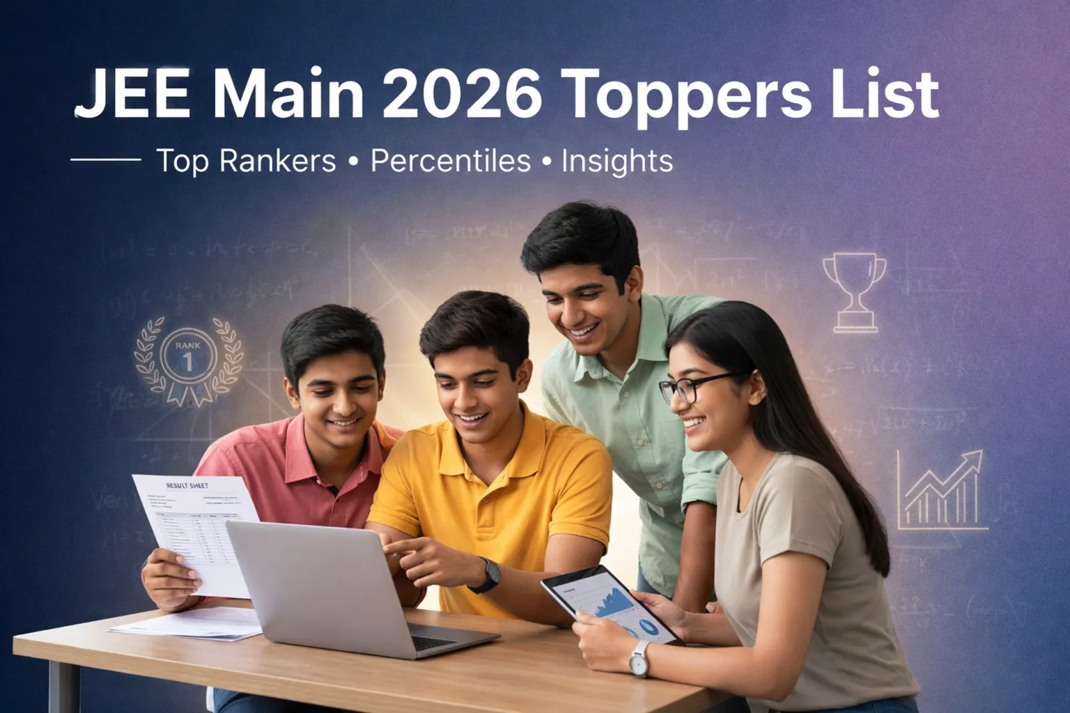 JEE Main Toppers List 2026 Out, Check Exam Statistics, Normalisation Formula